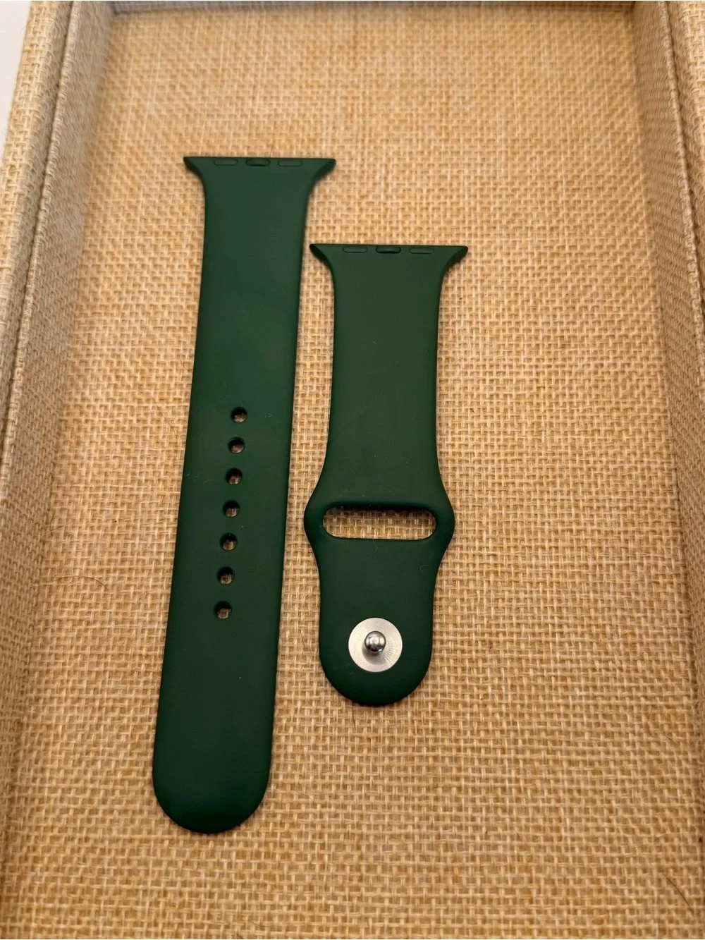 Apple Watch OEM Band, Dark Green, 42/44/46mm, M/L, Excellent